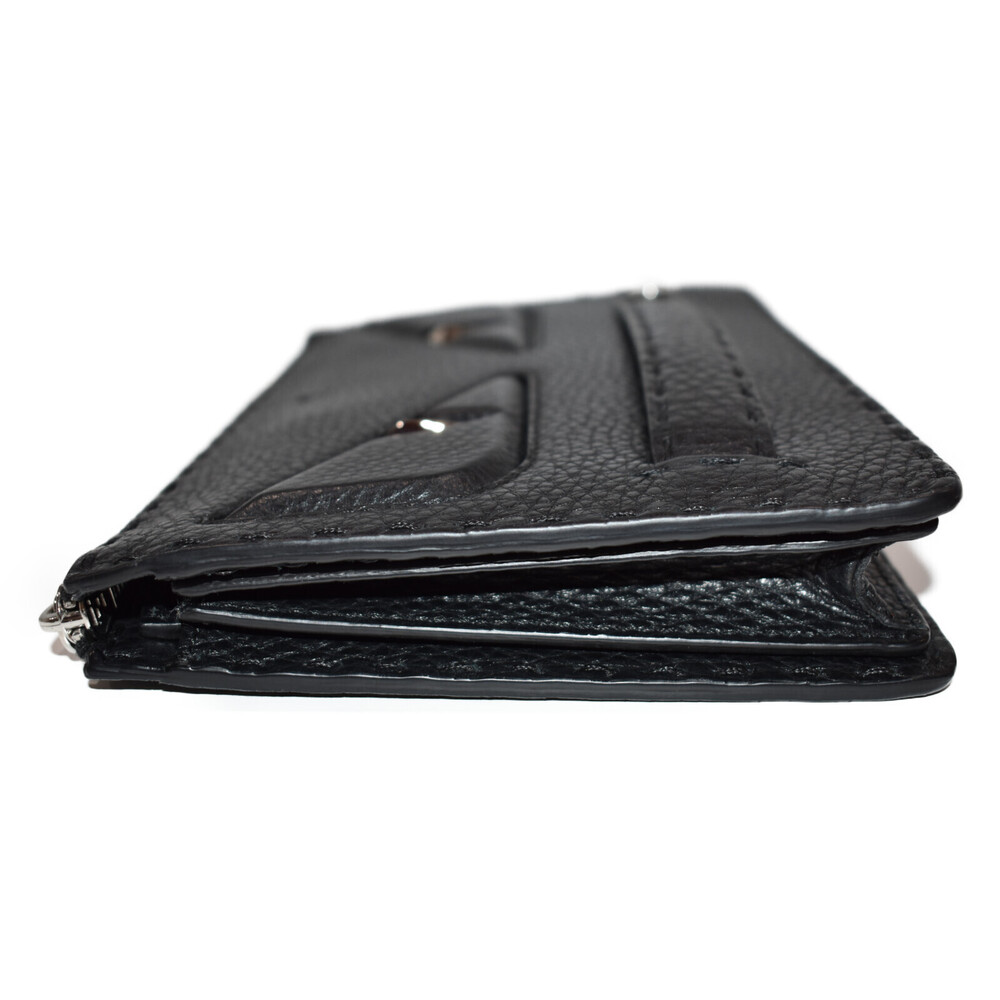 Fendi Leather Bugs Black Clutch Shoulder Bag Selleria - Picture 1 of 7